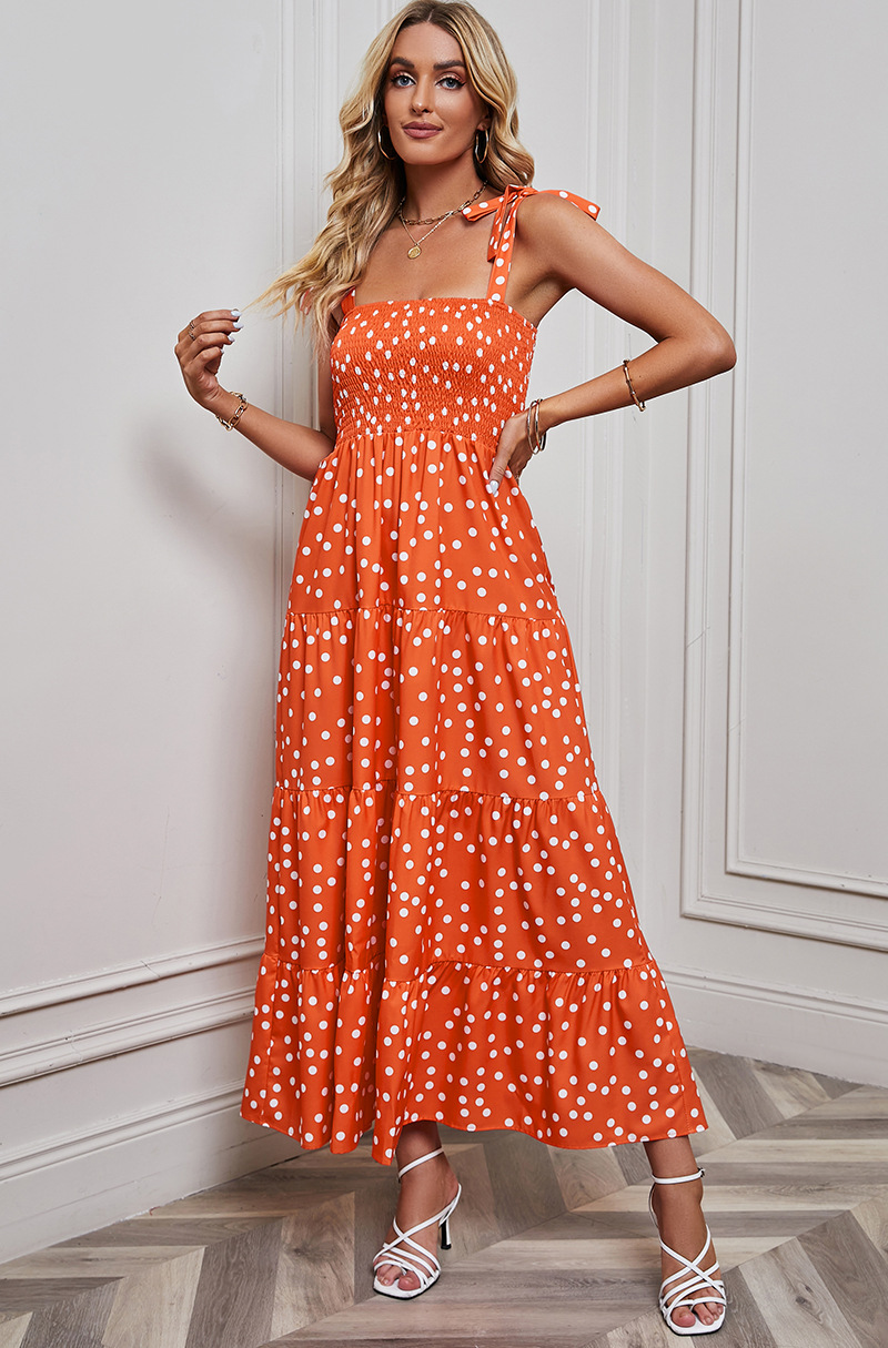 Polyester Fabric Type Wholesale Women'S Vacation Printing Backless Ditsy Floral Street Collarless Sleeveless