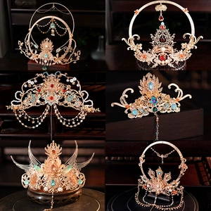 Dunhuang Feitian Saint Halo Hair Crown Crown Древний стиль головной убор Hanfu Древние аксессуары для костюмов для сияющих аксессуаров для волос
