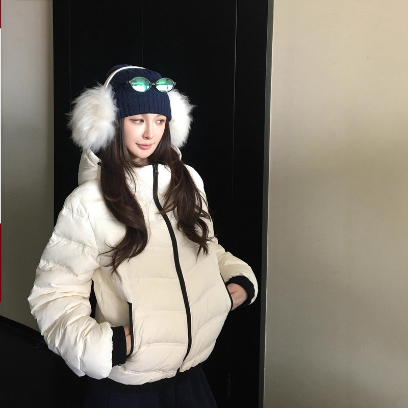 Skk Store Mon*Ler down Travel Preparation Gallbladder-Free Seamless Laminated White Duck down Rib down Jacket