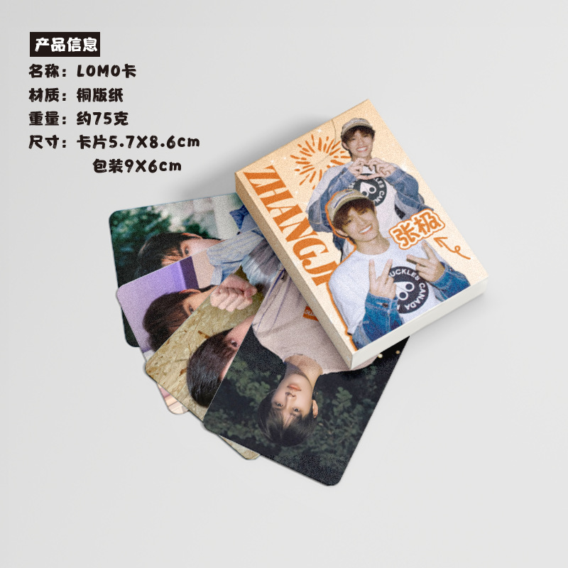 Boxed 50 pieces 57x86mm TF Family 3rd Generation Laser Lomo Postcards