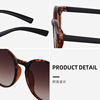 Fashionable retro sunglasses for traveling, glasses solar-powered, autumn