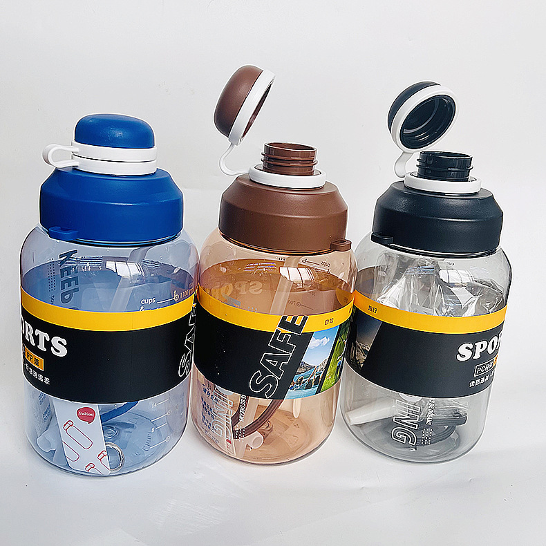 Baijia 5040 taza de plástico de gran capacidad taza de agua plástica al aire libre sitio de construcción taza de agua bebida doble taza de agua de plástico portátil fábrica