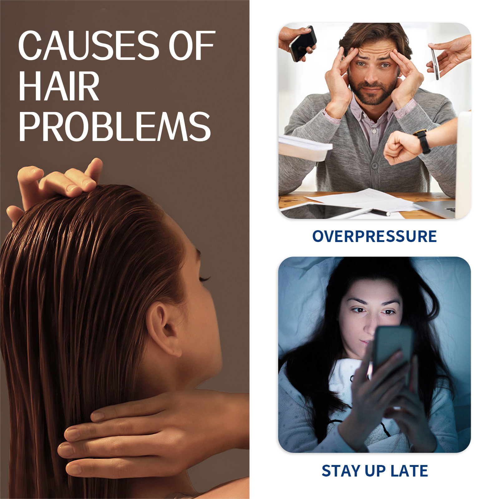 EELHOE Haarpeeling-Reinigungscreme gegen Schuppen auf der Kopfhaut, lindert Juckreiz, flauschiges, feuchtigkeitsspendendes, dichtes Haar, Haare_voghion.com