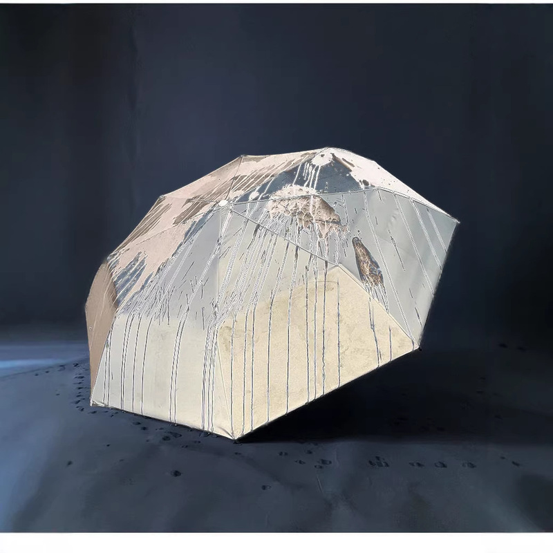 New Laser Reflective Umbrella, Enlarged and Thickened, Double-Layered, Changes Color When Exposed to Water, Dual-Purpose for Sun and Rain, Fully Automatic Folding Umbrella New Laser Reflective Umbrella, Enlarged and Thickened, Double-Layered, Changes Color When Exposed to Water, Dual-Purpose for Sun and Rain, Fully Automatic Folding Umbrella