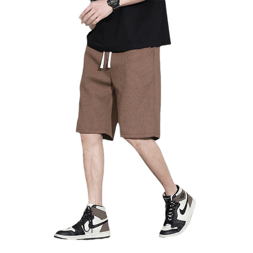 Men's Wafer Short Shorts Summer Thin Casual Streetwear Outerwear Loose Five-Pocket Pants