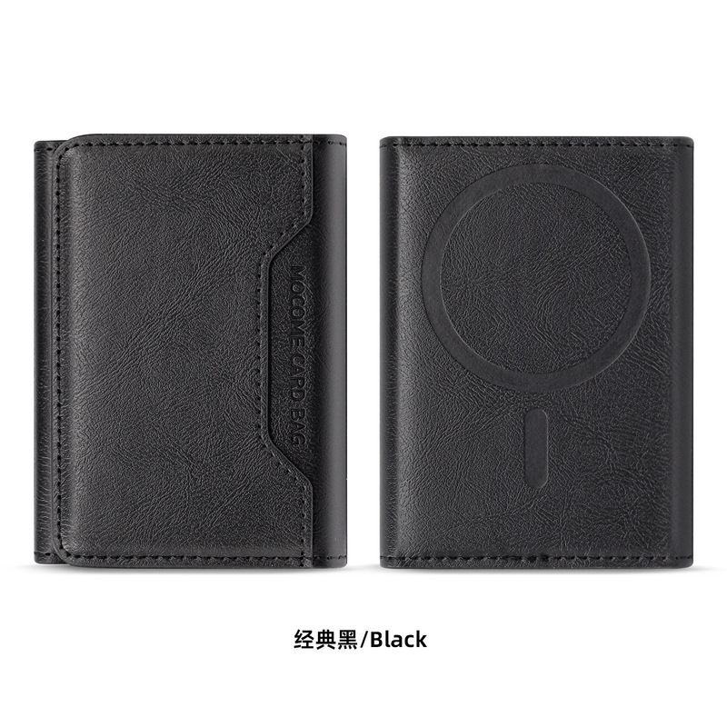 Cross-Border Applicable 70% off Stackable Magnetic Card Holder for Apple Phone Back Sticker Wallet Card Holder Magsafe Magnetic Card Case
