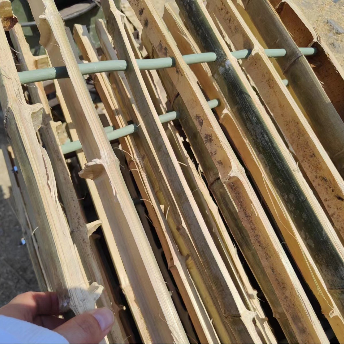 批发建筑用竹排竹架板毛竹跳板外架防护跳板脚手架家禽防护栏