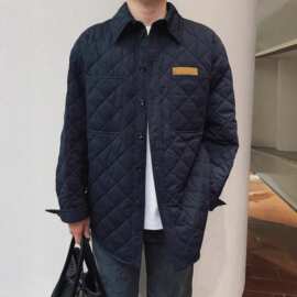 毒家现货正确版本BV家2025新款翻领夹棉棉服外套宽松版型男女同款