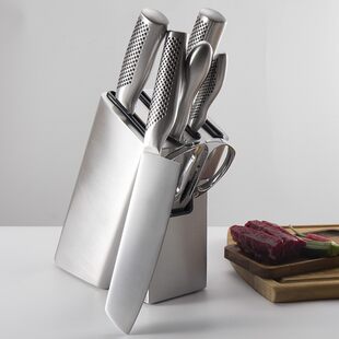 Sattake handle full steel set knife house seven -piece set gift knife combination, bone knife knife knife kitchen kitchen, fruit knife