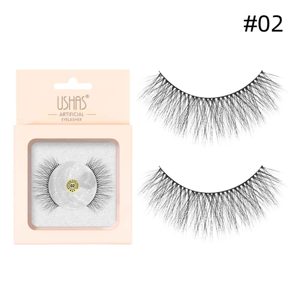 USHAS venta al por mayor pestañas falsas pestañas gruesas delgadas ojos largos pestañas CT210