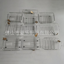 定制厨房可伸缩沥水篮不锈钢水槽配套产品水槽篮欧美水槽沥菜篮