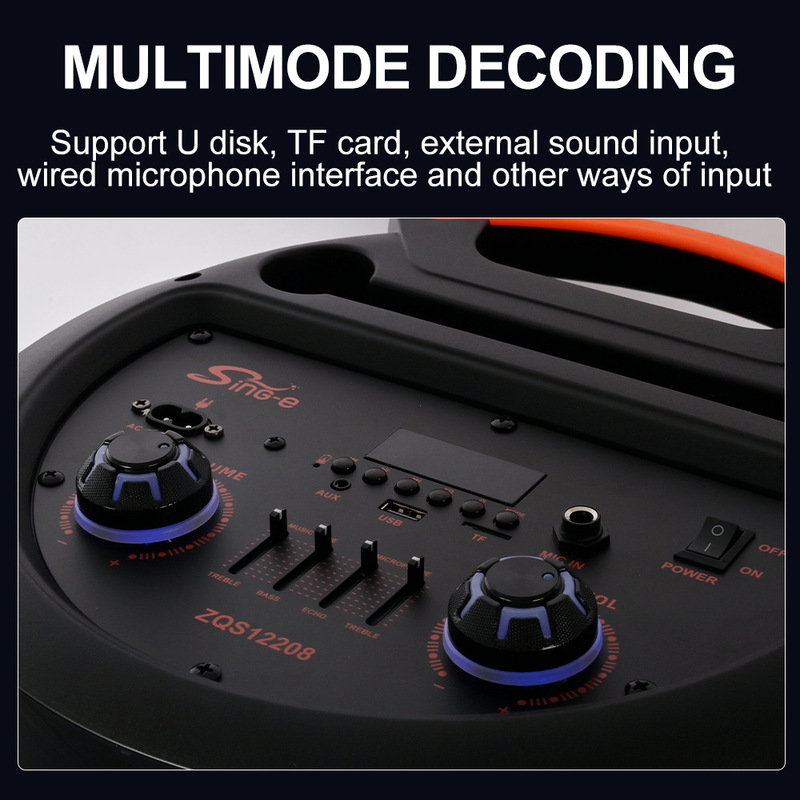SING-Eニットs12208無線bluetoothスピーカー長航続家庭用屋外マイク付きk歌大音響|undefined