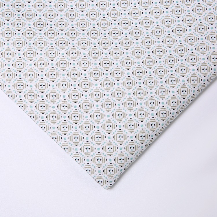 Camisas de hombre, patrón de tela de impresión de seda de algodón plano