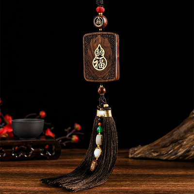Pendant Gift Car Supplies — Car hanging - double-sided-wood-hollowed-out-pendant-luckytasser