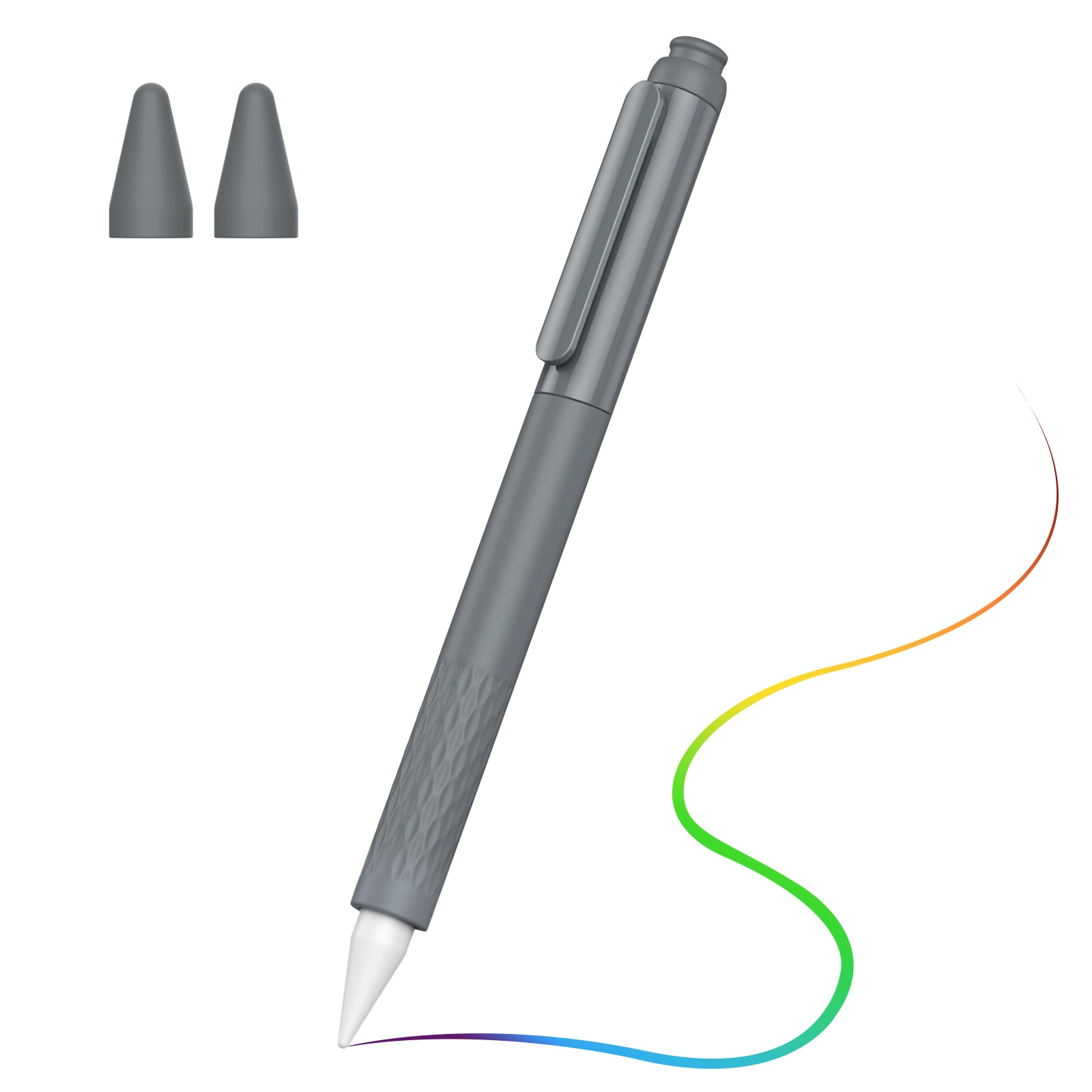 Силиконовый защитный набор для стилуса Apple Pencil 2-го поколения с емкостным пером, совместим с планшетом iPad