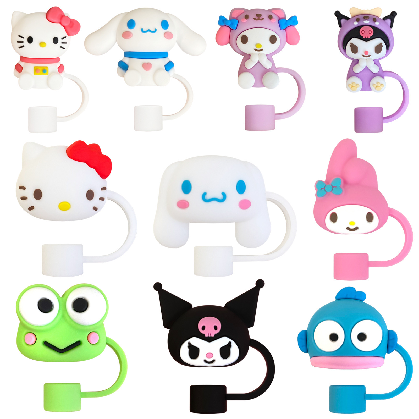 Tapa de pajita de 10mm Tapa de aislamiento transfronterizo Taza de hielo Taza de agua Stanley Stanley Tapa de pajita a prueba de polvo de PVC