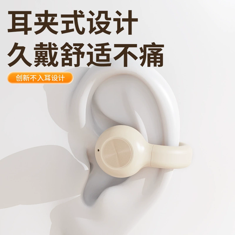 Wireless Ear Clips Z28, Bluetooth, 6 h Playtime, Extra‑long Fit, Lightweight 7 g