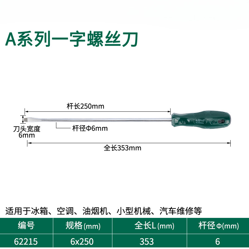 Destornillador de cabeza de rábano pequeño destornillador de ciruela de boca plana cruzada