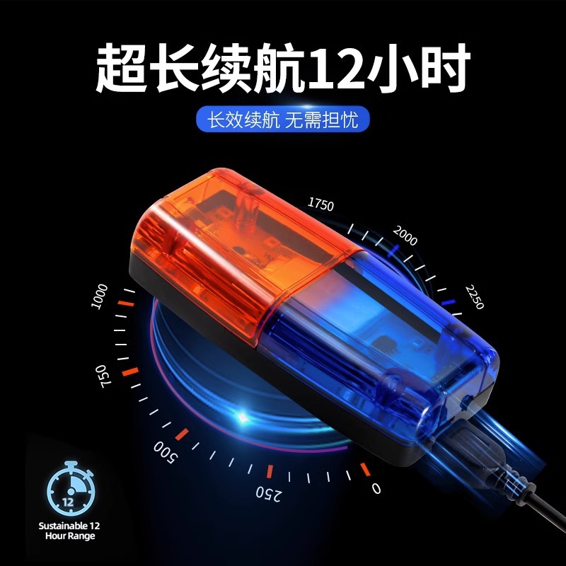 Linterna LED para hombro triangular recargable, luz intermitente roja y azul para seguridad nocturna, patrulla, running, trabajo de limpieza – Mayorista de Yiwu