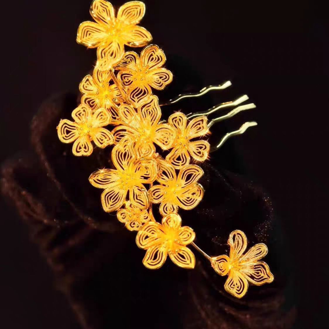 Hairgrip, flowered