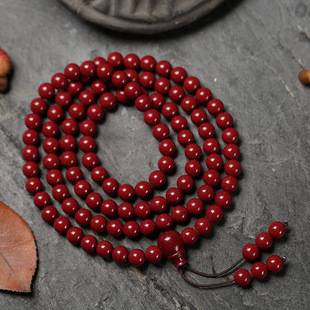 Cinnabar Purple Gold Sand Bracelet 108 Buddha Beads Multi-circle Bracelet for Men and Women in the Year of Birth Cinnabar Multi-circle Bracelet Low Content