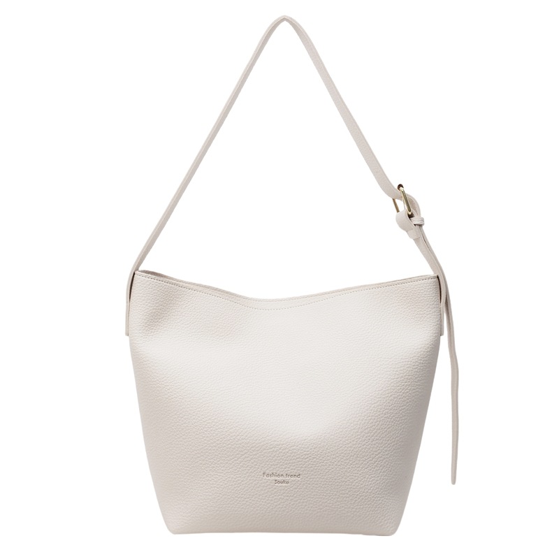 Bolso de cubo de fuego súper retro transfronterizo para mujer 2025 nuevo bolso de hombro simple casual de todo fósforo bolso de mensajero de superficie suave de moda