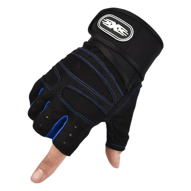 Новые Перчатки для фитнеса, мужские и женские противоскользящие наручные, штанга, велосипедное спортивное снаряжение, перчатки на полпальца, внешняя торговля, трансграничная