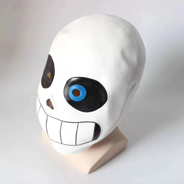 Под маской легенды, маска для косплея, персонажи Undertale, Хэллоуин, голова Папируса Санса, Саис