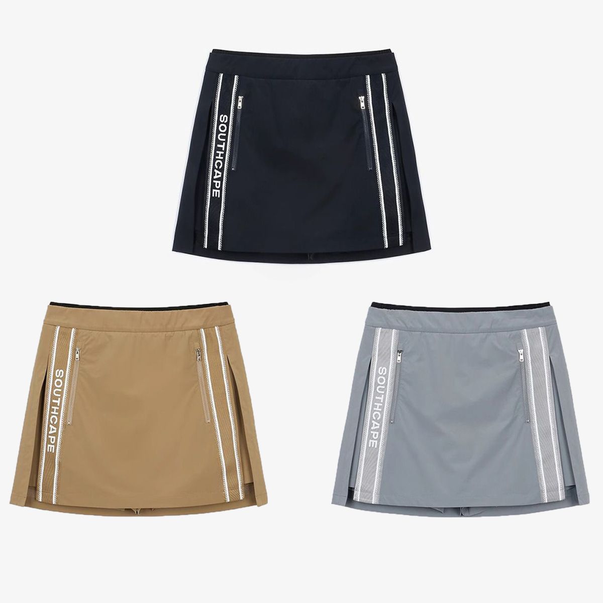 Golf Sports Hip-Hugging Outdoor Waist-Slimming A-Line Skirt Casual Versatile Solid Color Energetic Korean-Style Half Skirt