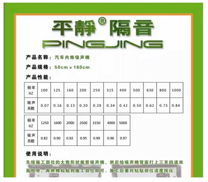 Calm Car Sound Insulation Material Interior Sound-Absorbing Cotton White Sound-Absorbing Cotton Environmentally Friendly Windsor Cotton Fire-Proof Windsor Sound-Absorbing Cotton