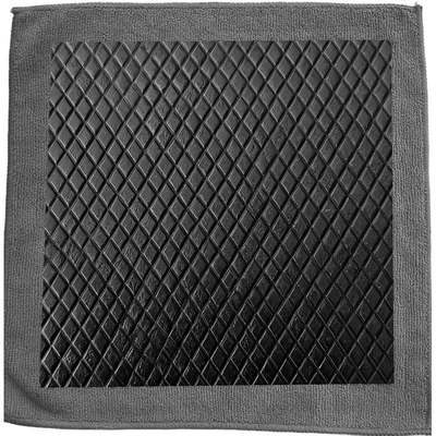 Cloth, Volcanic Mud, Mud Gloves, Pad — Car cleaning tools - vertical-diamond-shaped-mud-cloth-gray