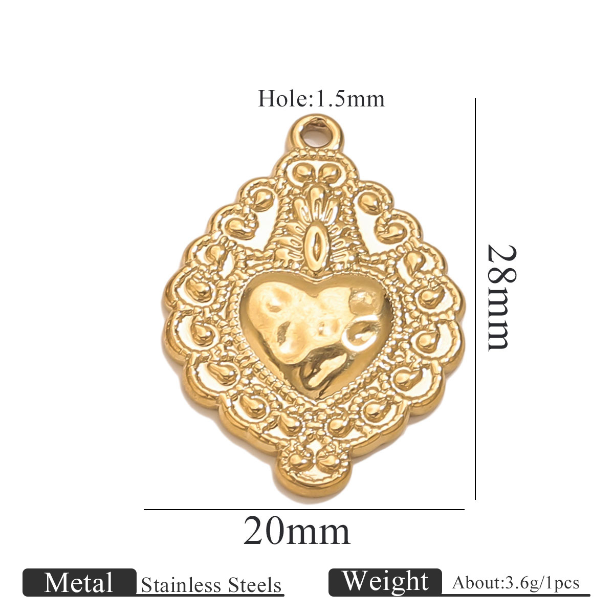 Acero inoxidable de alta moda sol amor oro 18K colgante accesorios collar de brazalete acero titanio accesorios de joyería DIY