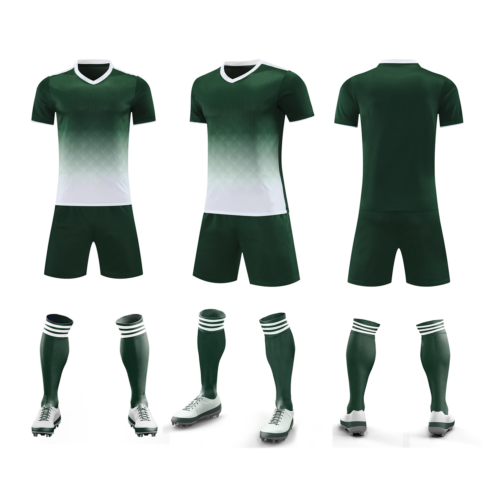 Ropa de entrenamiento de fútbol verano nuevo estudiante adulto ropa de correr al aire libre casual juego de secado rápido ropa de equipo número de impresión ropa de clase