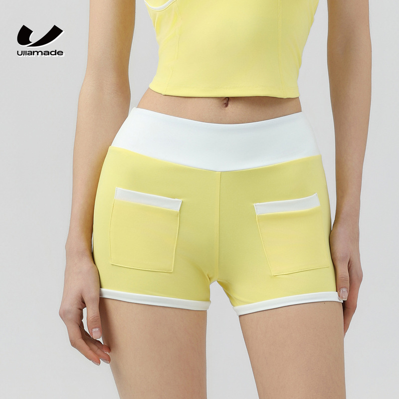 Outdoor Versatile Sports Tennis High-Waisted Fitness Pants for Women, Slim Yoga Pants, Running Shorts, Golf Shorts