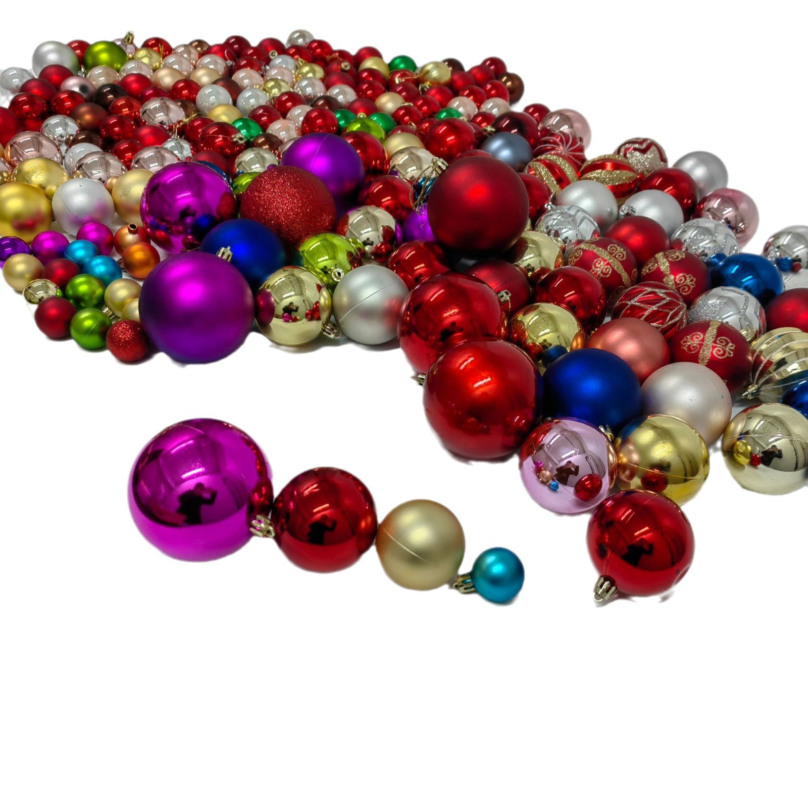 Traje de bola de navidad adornos de árbol de navidad bola decorativa caja completa entrega navidad bola de color navidad pintada