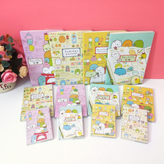 かわいい漫画の隅の生物のカラーページのゴムカバー本の学生のスケジュールのメモの手帳の子供の奨励の賞品のノート