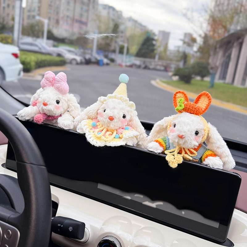 Decoración del automóvil 2025 Pantalla de control central del automóvil Muñeca de fiesta Pantalla de visualización Decoración de pantalla Accesorios de automóvil Muñeca linda