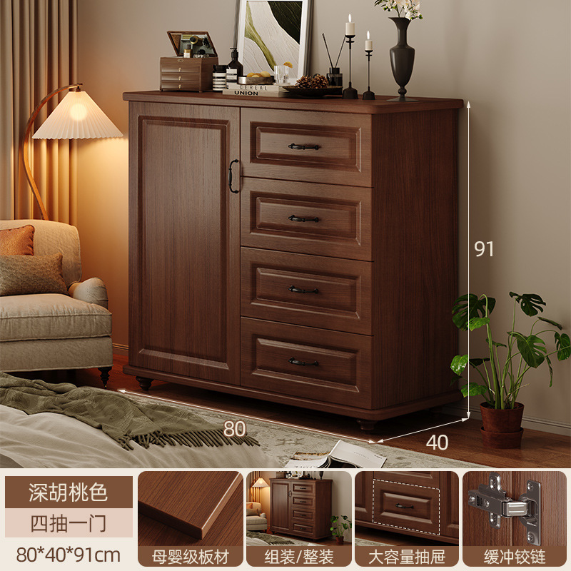 Cómoda junto al sofá de la sala de estar, cómoda de madera maciza, cómoda, cómoda de dormitorio, cómoda, cómoda americana