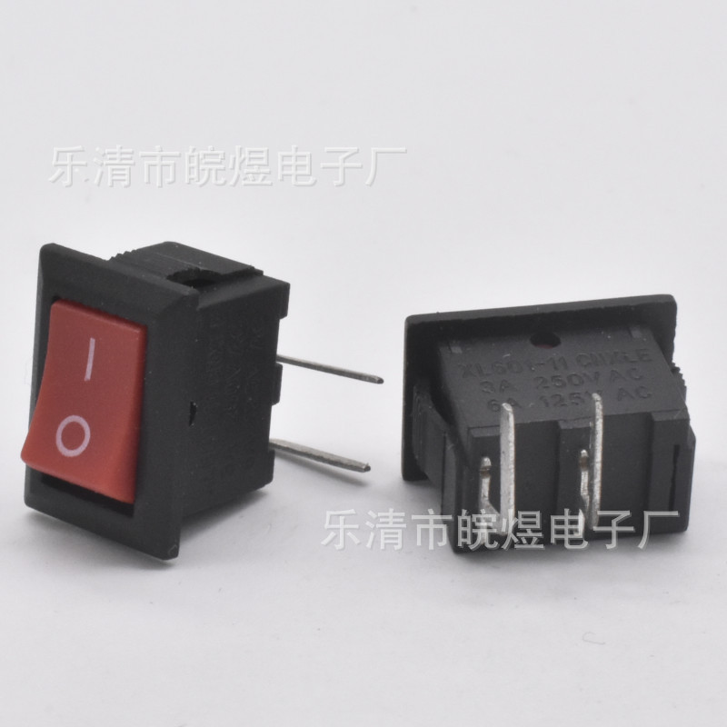 KCD11翘板船型电源2弯脚2档开关10*15mm音箱电热锅饮水机KCD1按键