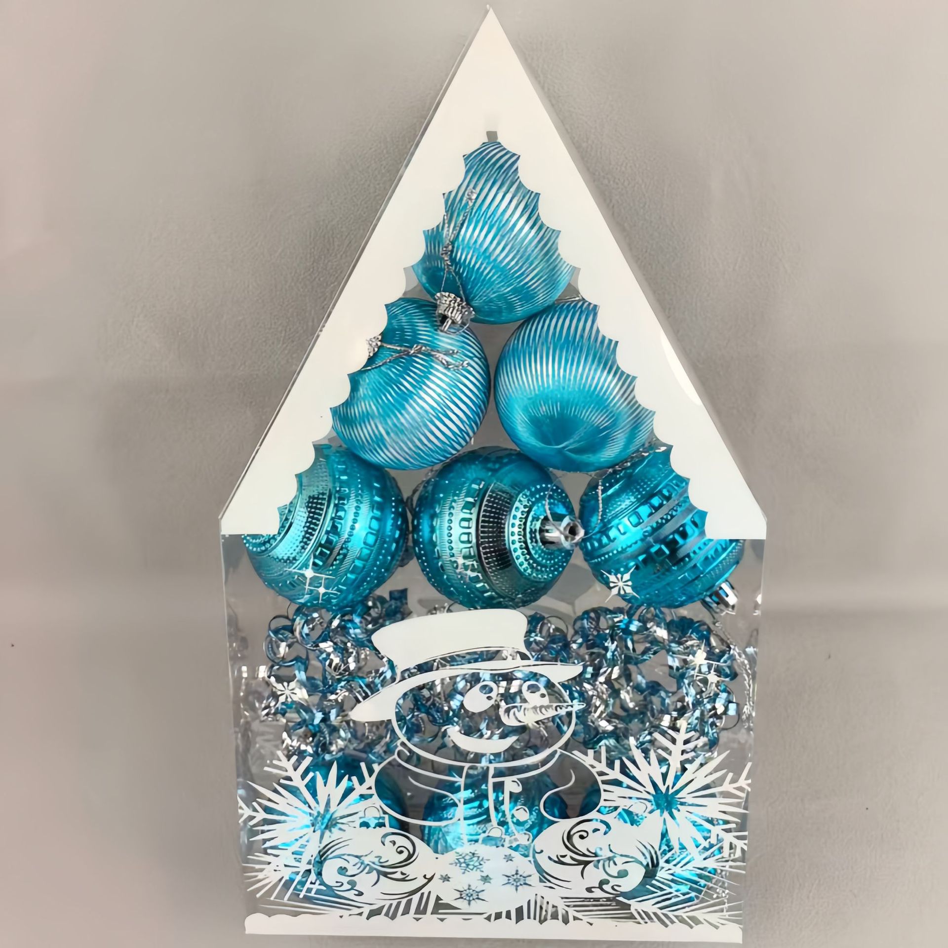 Nuevos adornos de Navidad transfronterizos colgantes de Navidad Bolas de Navidad Set Bolas de Navidad Colgantes de árbol de Navidad Caja de regalo Bolas de Navidad G image 7