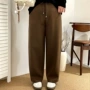 大码宽松春款高腰哈伦裤