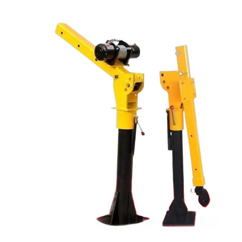 Elevador eléctrico grúa doméstica grúa pequeña grúa montada en el vehículo 12v con 24 grúa de elevación móvil elevación v