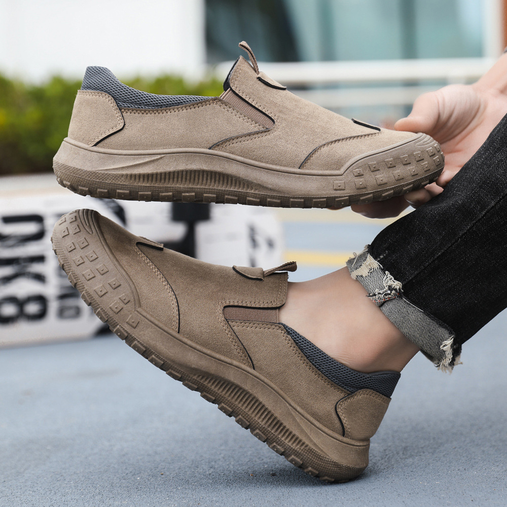 Nuevos zapatos casuales de hombre de moda callejera zapatos deportivos al aire libre zapatos de correr cómodos de cuero simple zapatos de hombre al por mayor