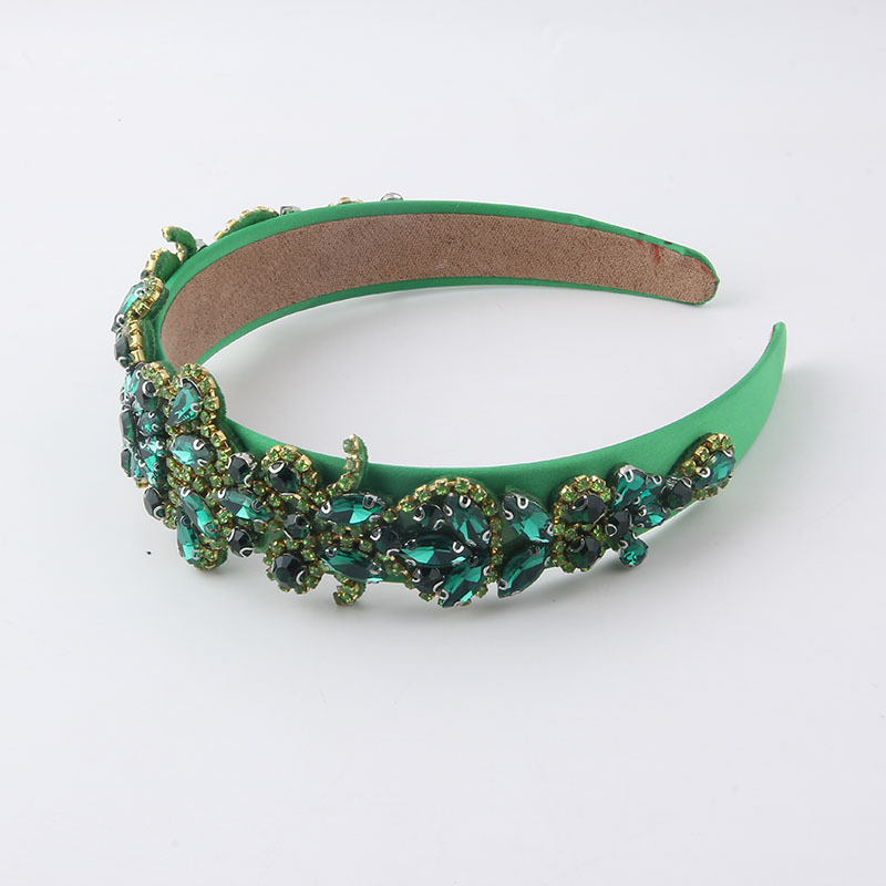 New Fashion Baroque Diamond-embedded Court  Women's Retro Wide-brimmed Headband display picture 2