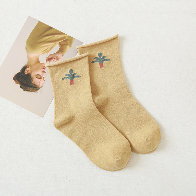 Calcetines de confinamiento postparto especial Otoño e Invierno algodón peinado boca suelta pies no apretados sudor-absorbente transpirable mujeres embarazadas embarazo dormir Calcetines