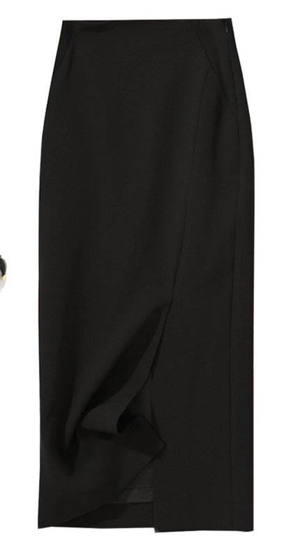 先行販売気質スーツスカート女性の春夏新作スリムハイウエストヒップカバーワンステップスカートミドル丈プロフェッショナルスカート|undefined