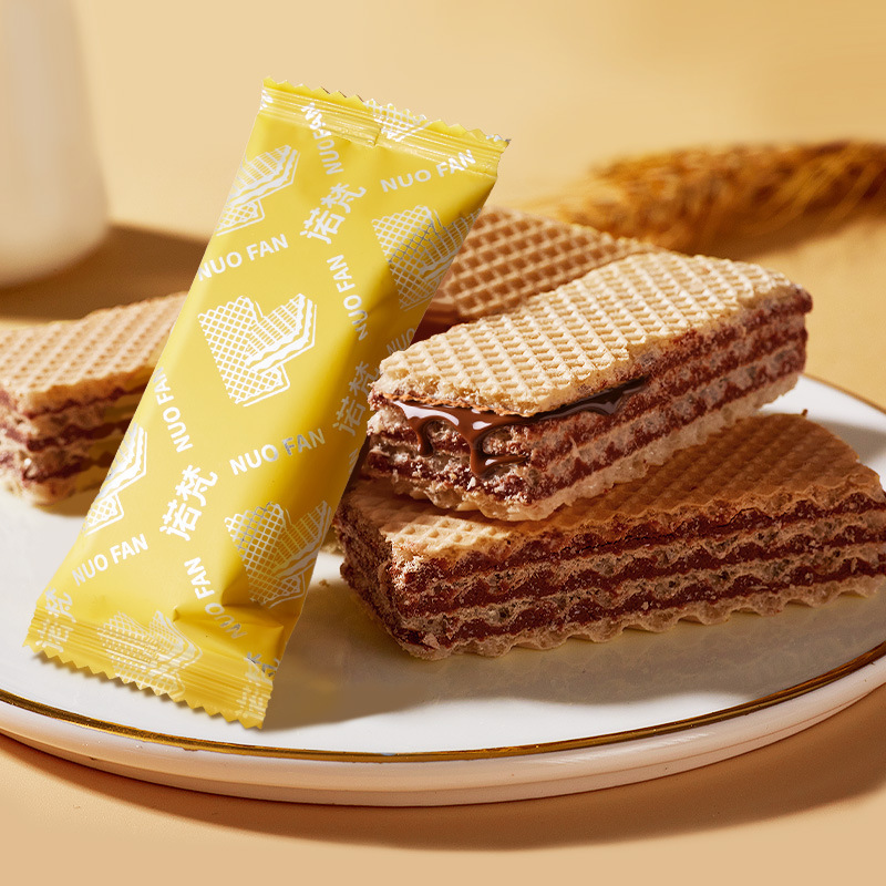 诺梵榛果可可脆巧克力味威化饼干夹心脆饼休闲办公室零食|undefined