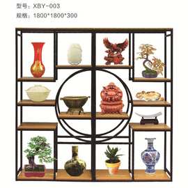 铁艺置物架客厅隔断餐厅办公室屏风展示架书架铁艺博古架