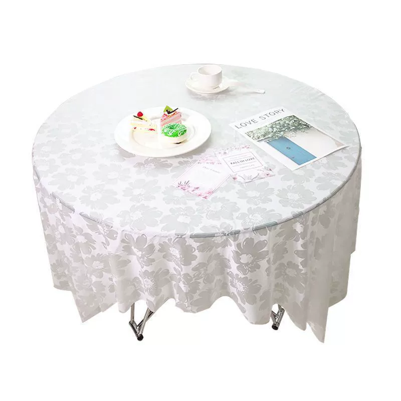 Одноразовая скатерть, пластиковая утолщенная скатерть, ресторан, отель, дом, водонепроницаемая круглая скатерть, прямоугольная скатерть с принтом