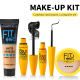 Cross-border new 4IN1 makeup powder cake concealer foundation mascara eyeliner suit four-in-one makeup suit